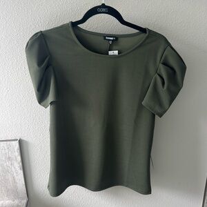 Express Green Olive Blouse